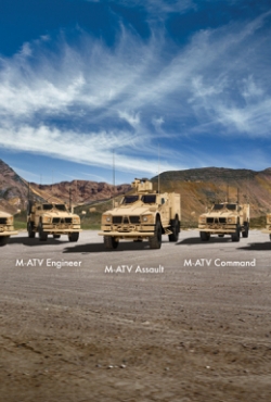 אושקוש דיפנס מציעה חמש גרסאות של רכבי שטח שיענו על כל תחום הדרישות במשימות