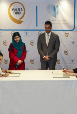 אלף נערות בפקיסטן יקבלו השכלה באמצעות קרן הלב הרחב וקרן מלאלה