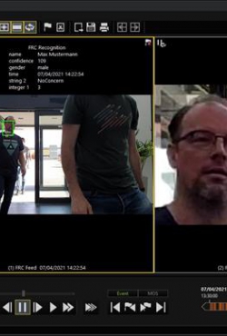 זיהוי הפנים לווידאו חי SAFR המוביל בענף משולב עם Geutebrück VMS