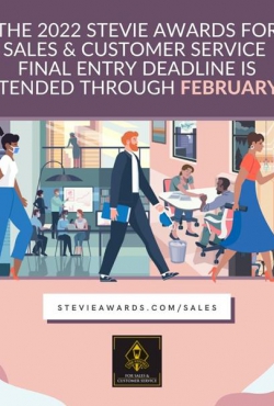 הוארך המועד האחרון לכניסה סופית לפרסי סטיבי® 2022 למכירות ושירות לקוחות