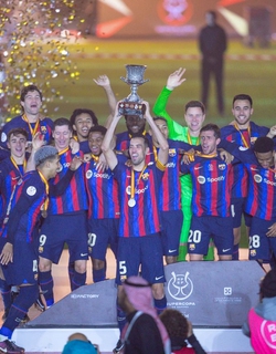 ברצלונה הוכתרה לאלופת הסופר קאפ הספרדי בריאד