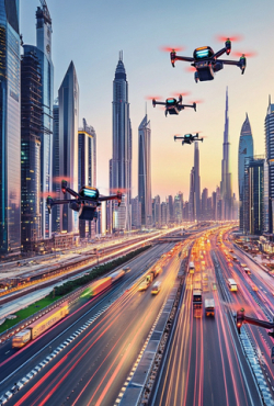 UAE מתחילה למפות פרוזדורים אוויריים עבור מוניות אוויר ורחפני מטען במהלך שישנה את פני התחבורה העירונית