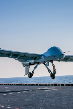 GA-ASI ו-Hanwha חתמו על עסקה לייצור כלי טיס בלתי מאוישים עם מרחק המראה ונחיתה קצר מסוג Gray Eagle®